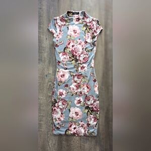 🐰Pink Rose Bodycon Dress